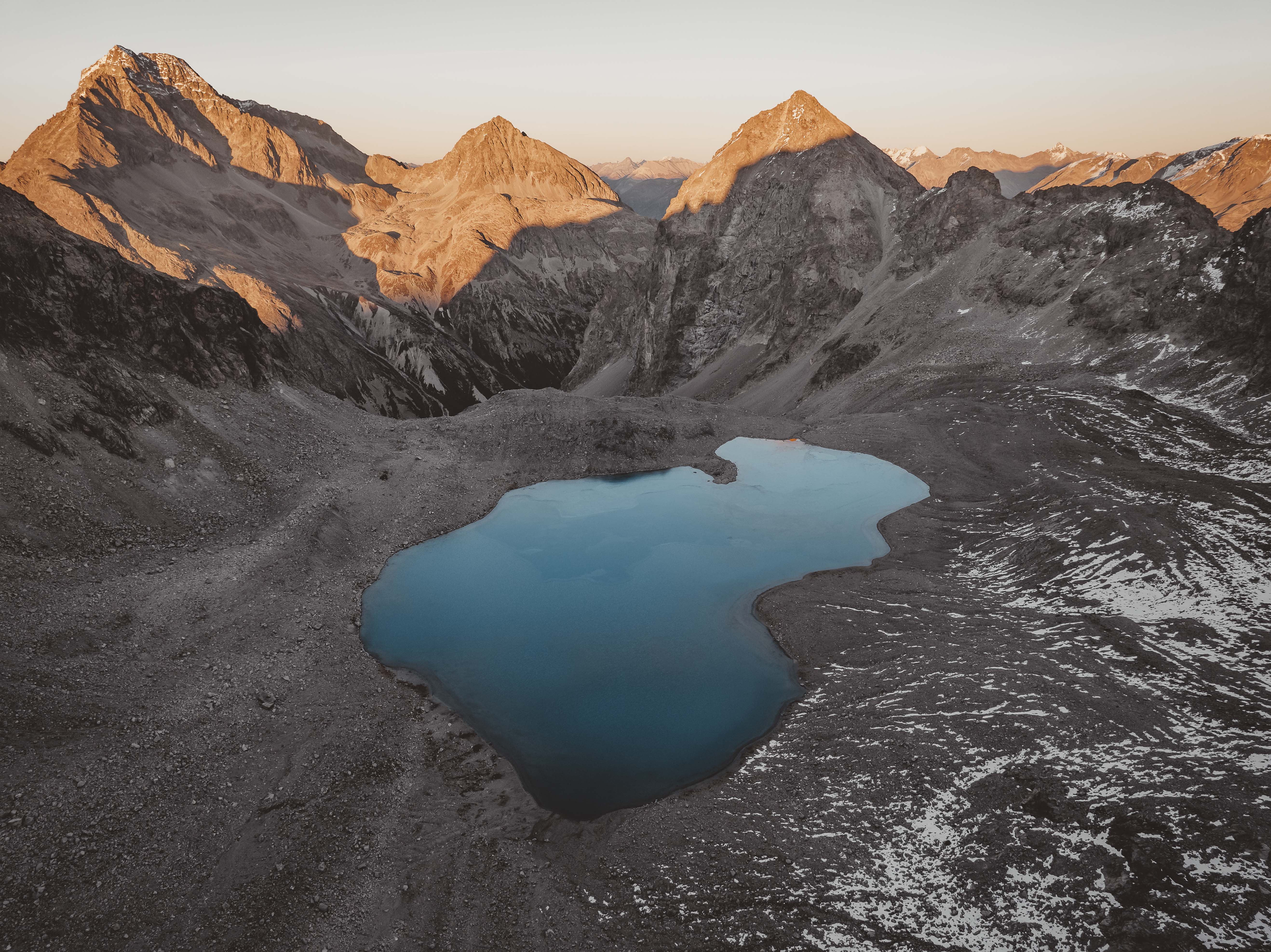 Lake, before dawn.
